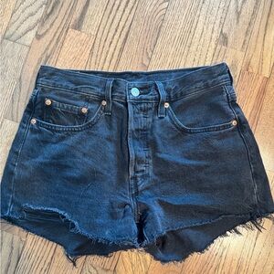 501 Original Fit High Rise Women’s Shorts Black